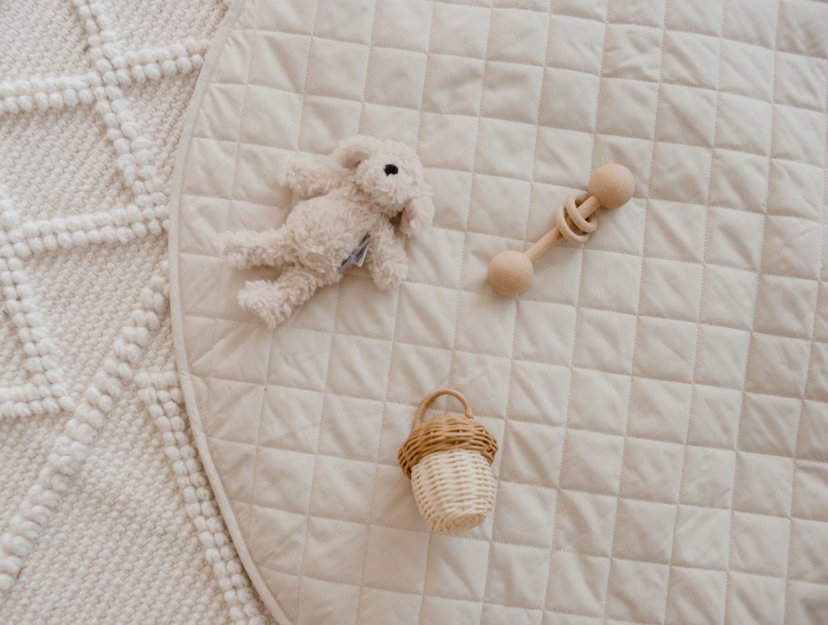 Bambella Designs Padded Waterproof Play Mat | Oat