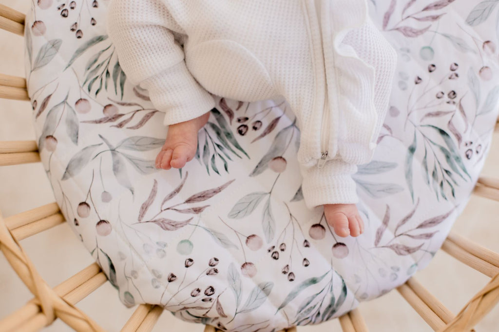 Bambella Waterproof Bassinet Sheet | Botanical