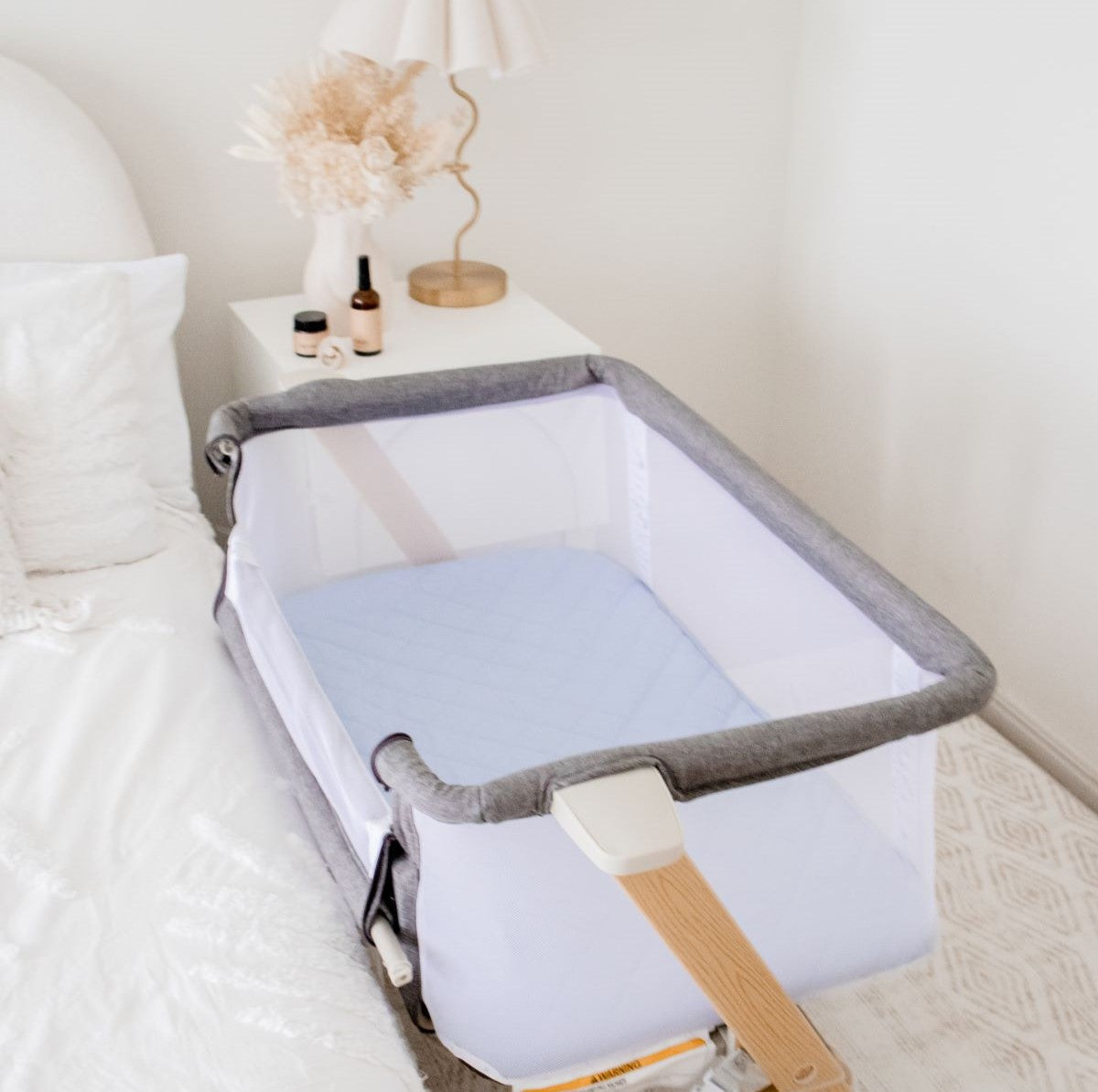 Bambella Co-Sleeper Fitted Waterproof Sheet | Sky Blue