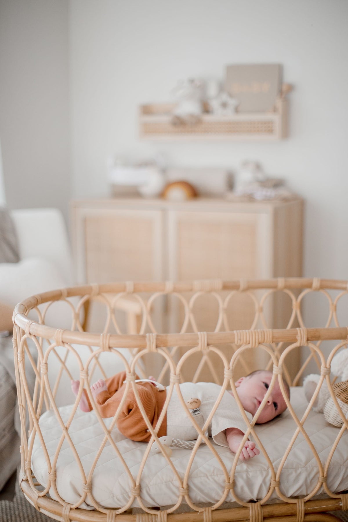 Bambella Waterproof Bassinet Sheet | Oat