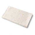 Ivory Gold Star Print Organic Cotton Muslin Baby Swaddle Wrap