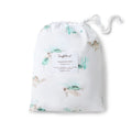 Snuggle Hunny Organic Fitted Jersey Cotton Cot Sheet - Turtle